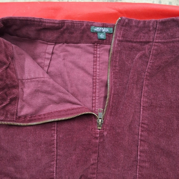 Wild Fable Burgundy Corduroy Skirt - Picture 4 of 12